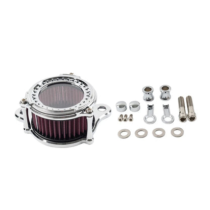 Handlebar Control Switch Horn Turn Signal Light Chrome for Harley Bobber (1")