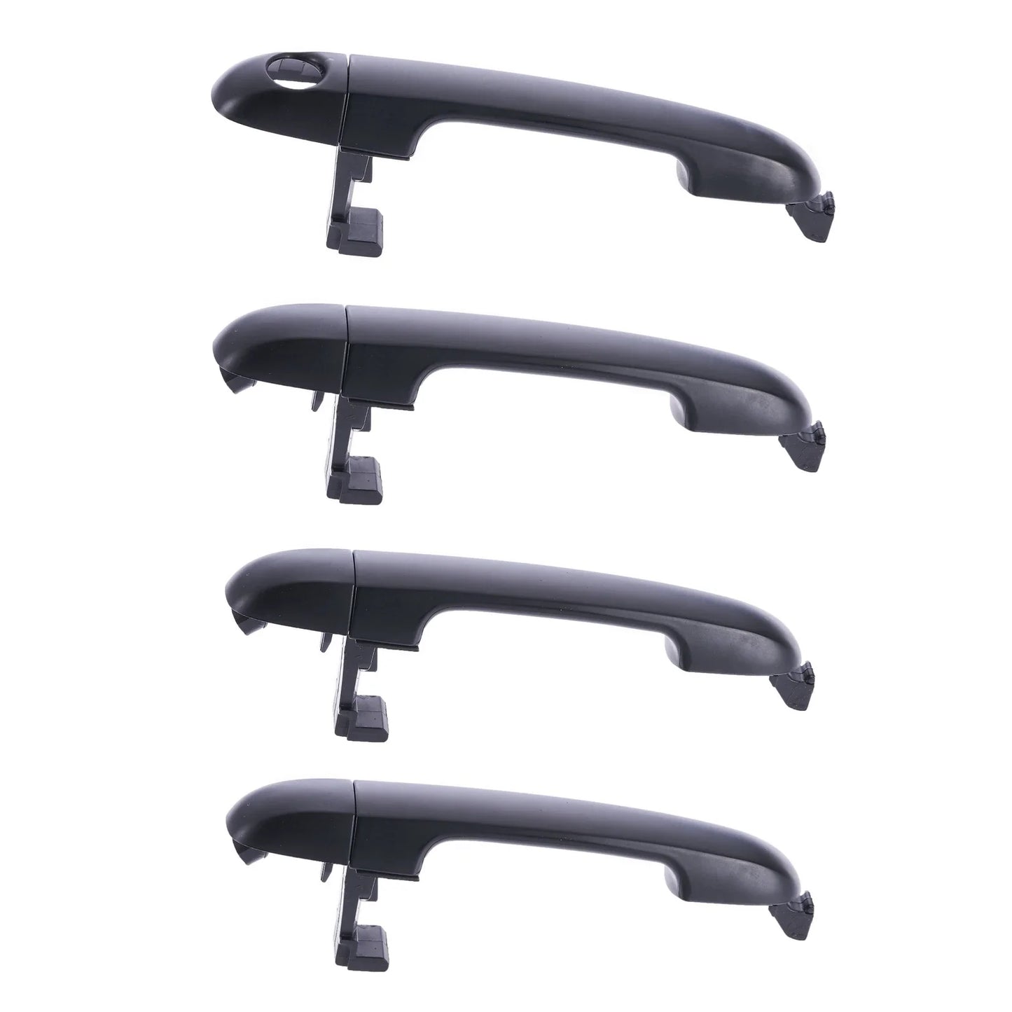 4pc Front & Left/Right Outside Door Handles Black for Hyundai i30 FD (2007–2012)