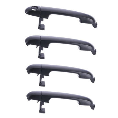 4pc Front & Left/Right Outside Door Handles Black for Hyundai i30 FD (2007–2012)