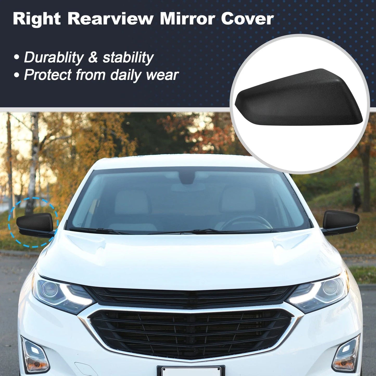 Right Mirror Cover for Chevrolet Equinox & GMC Terrain (2010-2017)