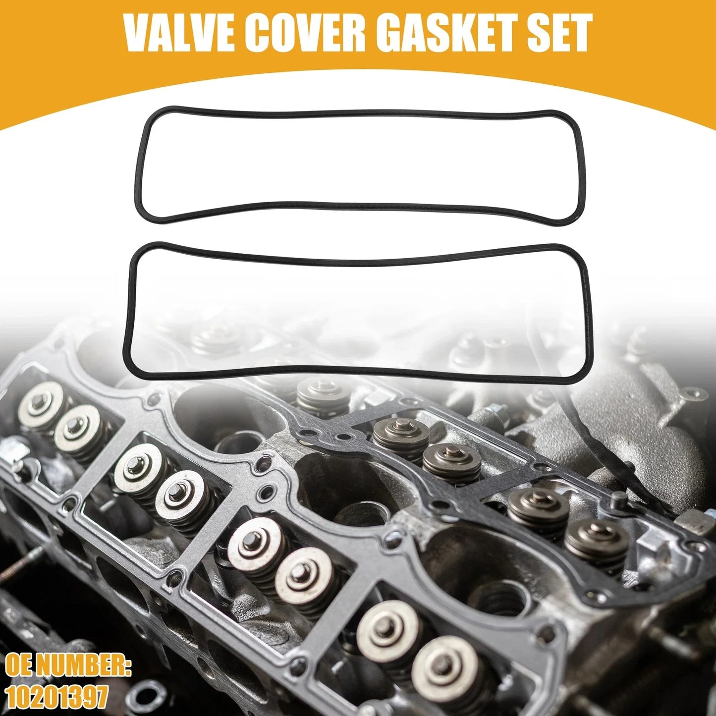 2 x Engine Valve Cover Gaskets for Chevrolet Silverado 1500 (2007-2013)