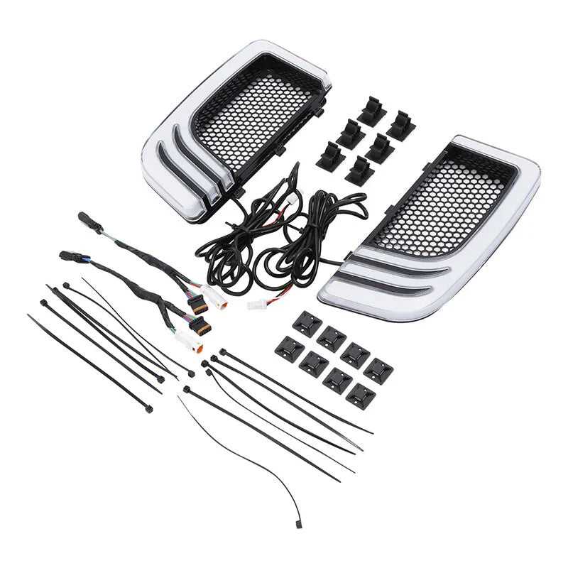 LED Fairing Lower Grills with Turn Signal Lights for Harley Road Glide (2014-2024)