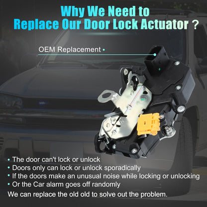 Front Left Door Lock Actuator for Chevrolet Impala (2006–2011) No. 20790497