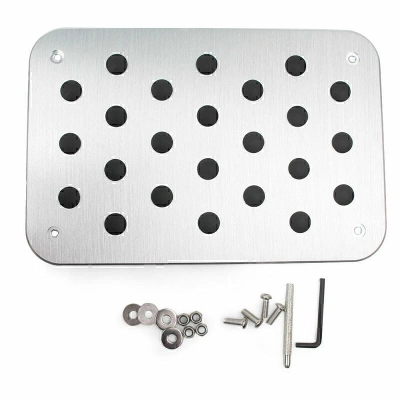 Universal Aluminum Floor Mat Pedal Footrest for Trucks and Cars