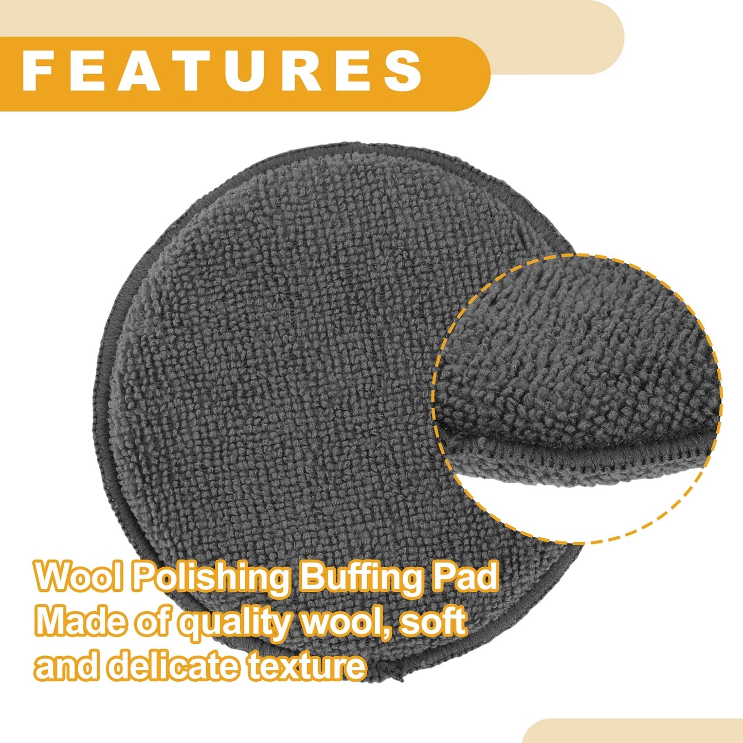 6 Pcs Polishing Buffing Pad for Auto (Universal)