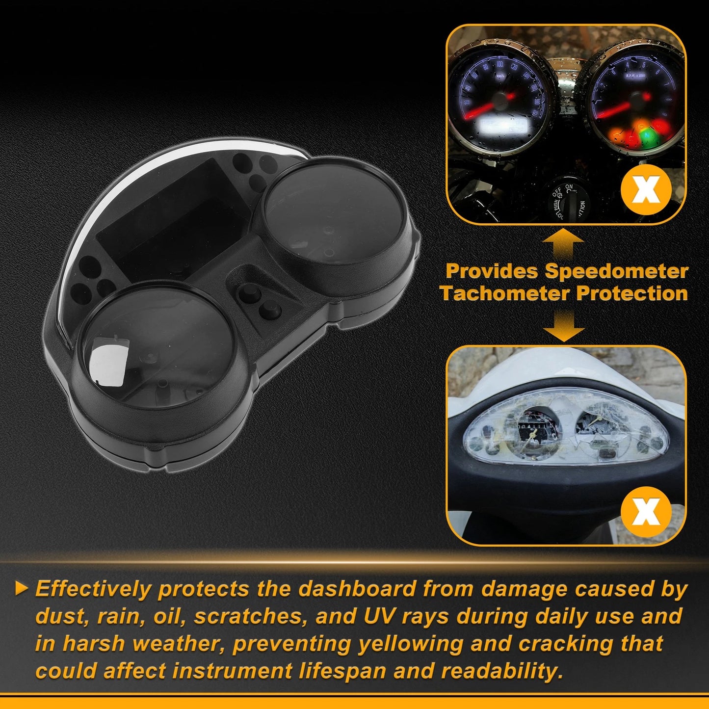 Speedometer Gauge Cover for Kawasaki Ninja ZX14R (2006–2011)