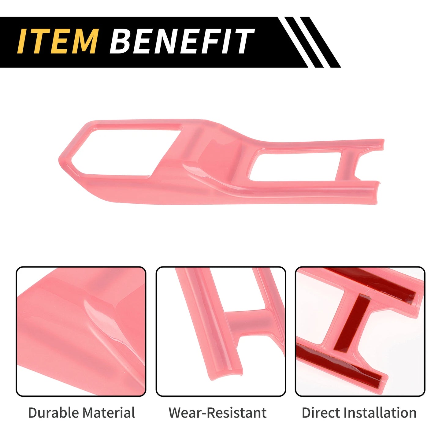 4WD Gear Shift Panel Cover Trim for Jeep Wrangler JL JLU (2018–2024) Pink