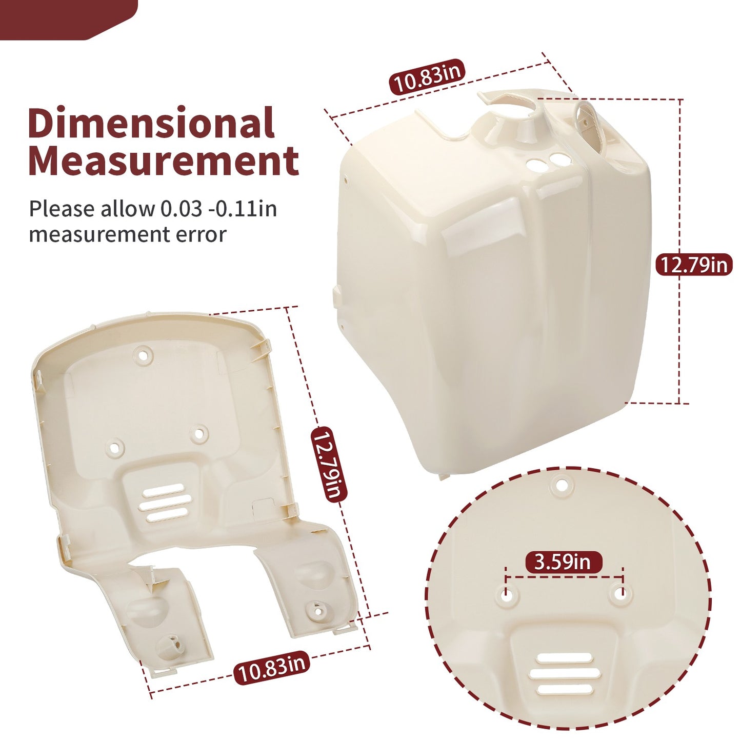 Beige Fender Set for Honda Ruckus 50 (2003–2024)