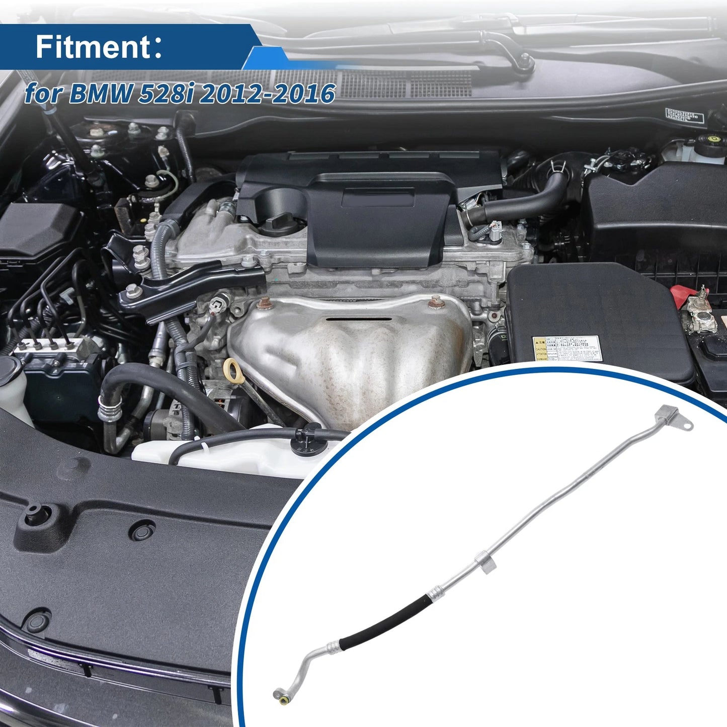 A/C Refrigerant Liquid Hose for BMW 528i (2012–2016) No. 64539201927