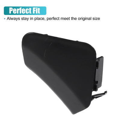 1 Pair Tow Hook Cover for Toyota Highlander (Unpainted, Black)