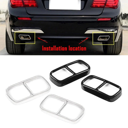 Tail Muffler Exhaust Pipe Cover Trim for BMW 7 Series (2009-2014)