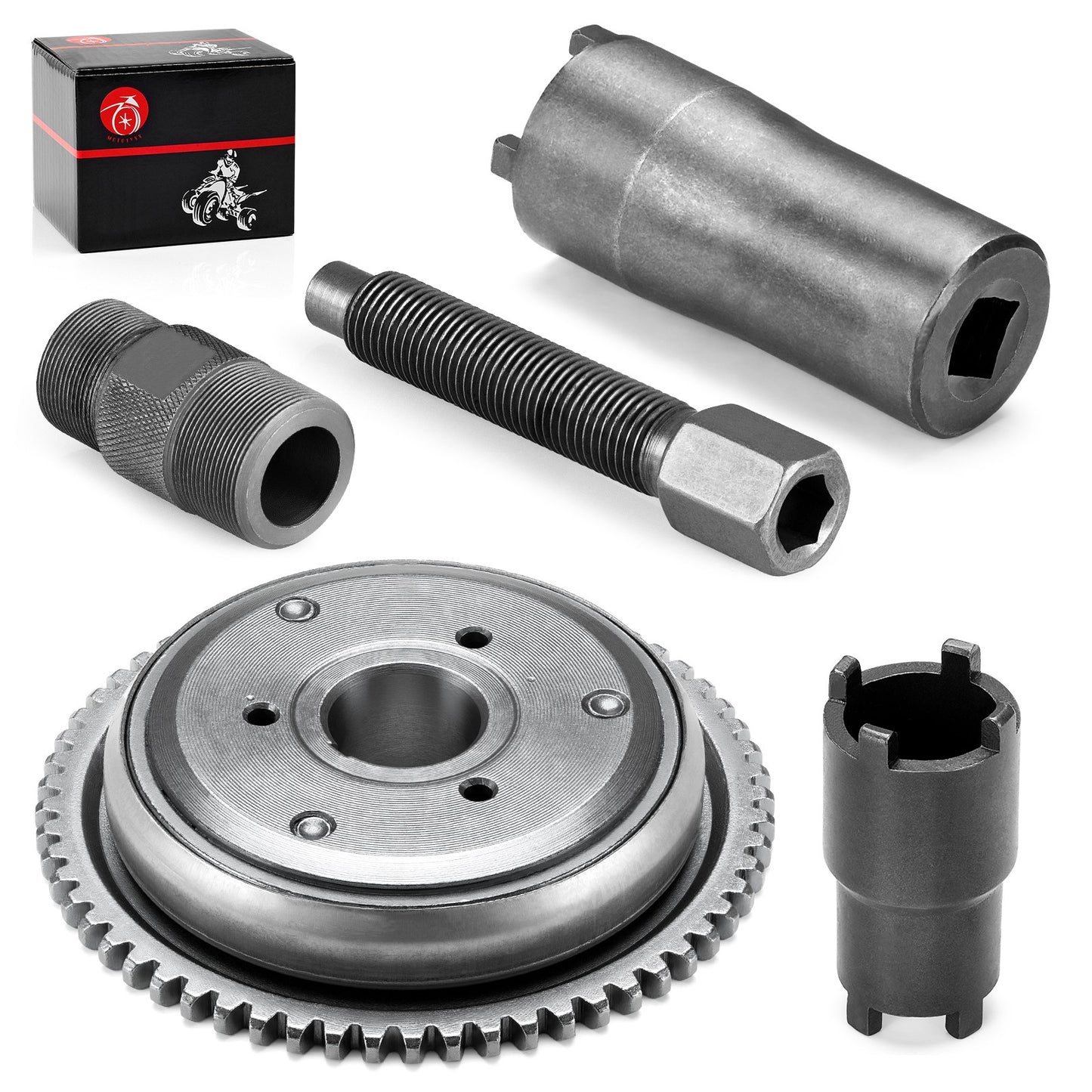 Starter Clutch Flywheel Puller Tool Kit for GY6 Scooter (152QMI, 157QMJ)