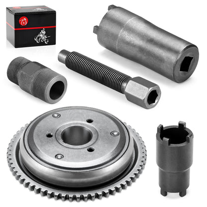 Starter Clutch Flywheel Puller Tool Kit for GY6 Scooter (152QMI, 157QMJ)