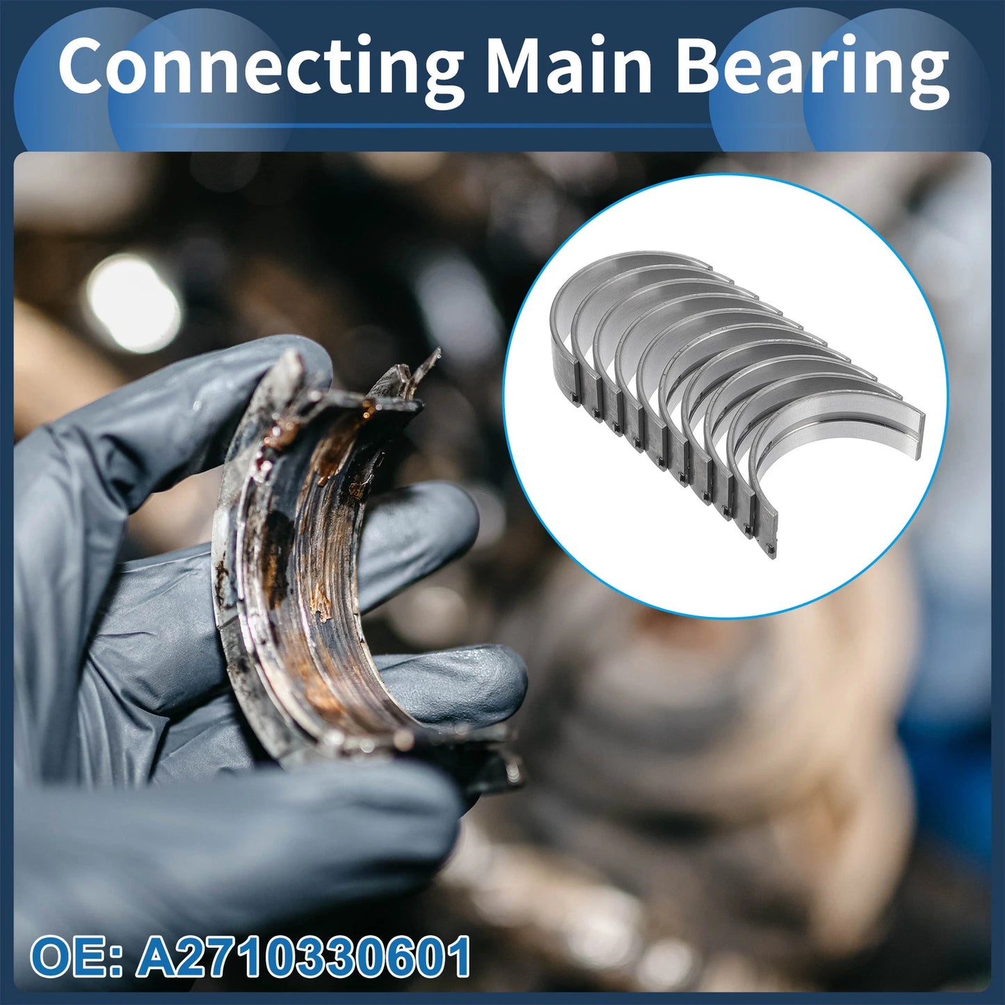 Main Bearing Set No.A2710330601 for Mercedes-Benz C200 (2003–2014)