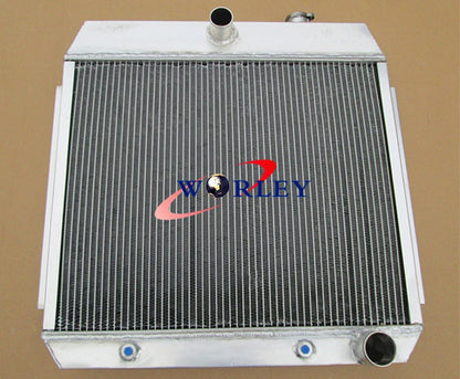 3 Row Aluminum Radiator & Fan for Chevy Bel Air V8 (1955–1957)