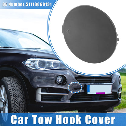 Tow Hook Eye Hole Cover Cap for BMW X5 (2016–2018) - Front Right, Gray