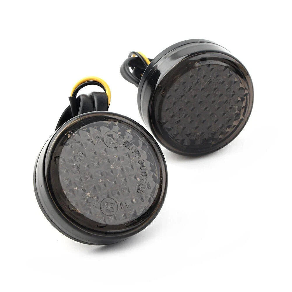 12V LED Round Smoke Turn Signal Indicator Light for Car (No Year Specified)
