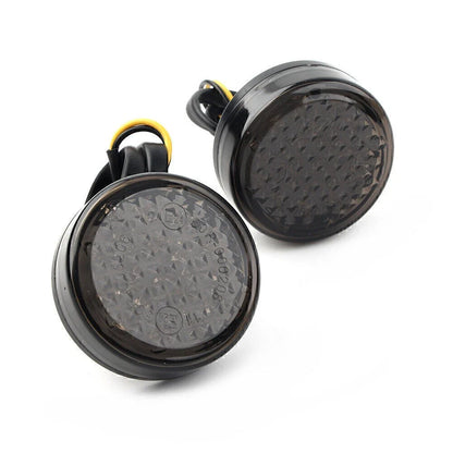12V LED Round Smoke Turn Signal Indicator Light for Car (No Year Specified)