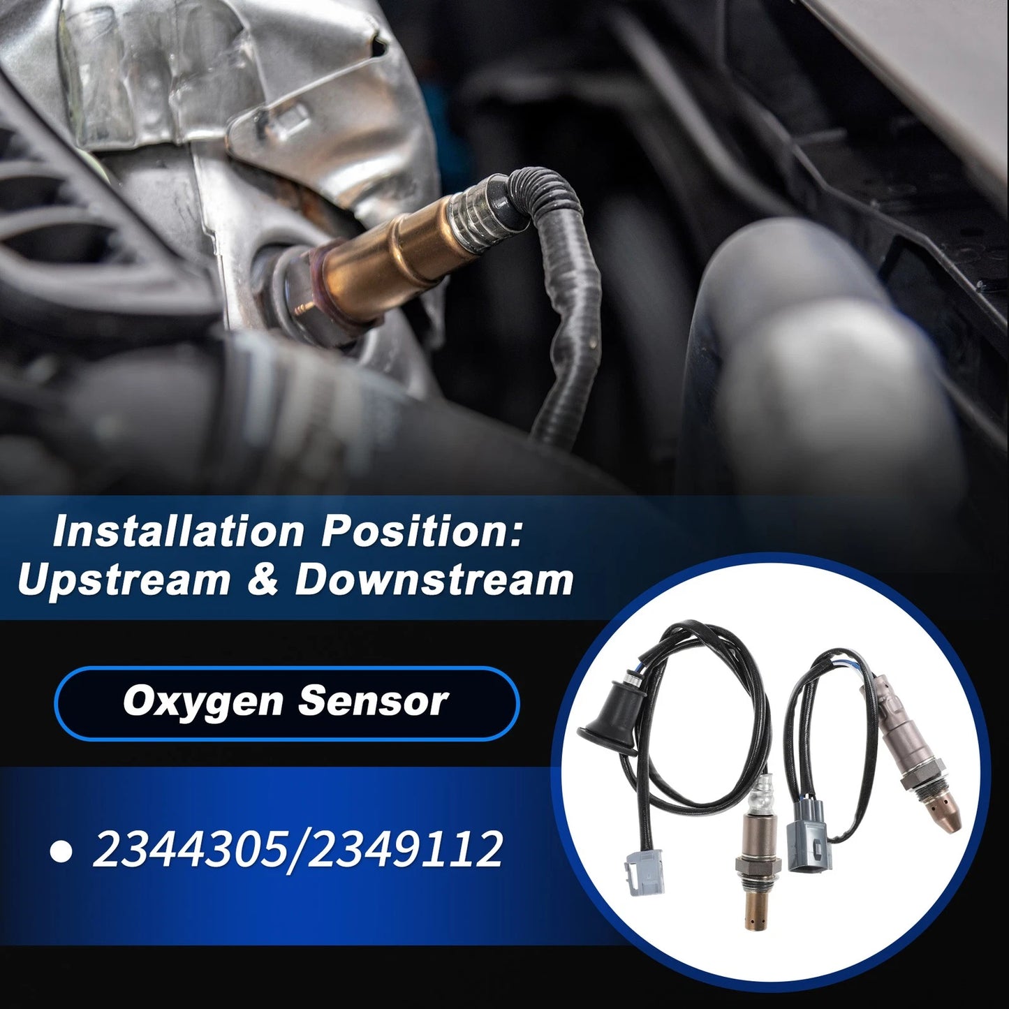 2X Upstream & Downstream Oxygen Sensor for Toyota Corolla 1.8L L4 (2011–2013)