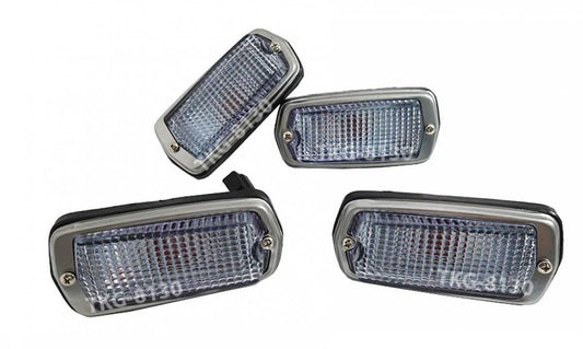 1 Set Clear Side Marker Lights for Datsun 510, 120Y, 240Z, 260Z, 280Z (1968-1978)