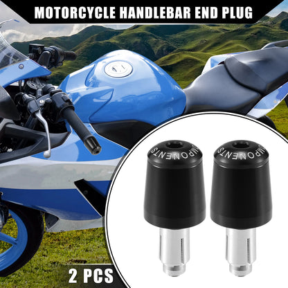 2 Pcs Handlebar End Plug 7/8" for Honda Motorcycle  Black