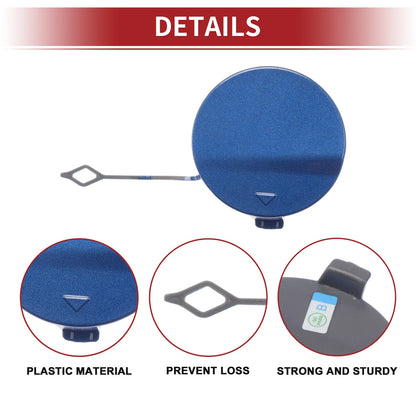 Rear Car Bumper Tow Hook Cover for BMW 428i (2014–2016) No. 51128060849 Blue