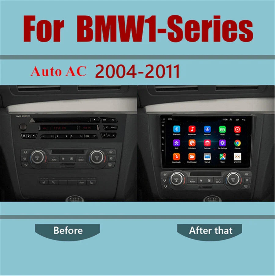 9'' Car Stereo Radio GPS WiFi for BMW 1-Series E81 E82 E87 E88 (2004-2011)