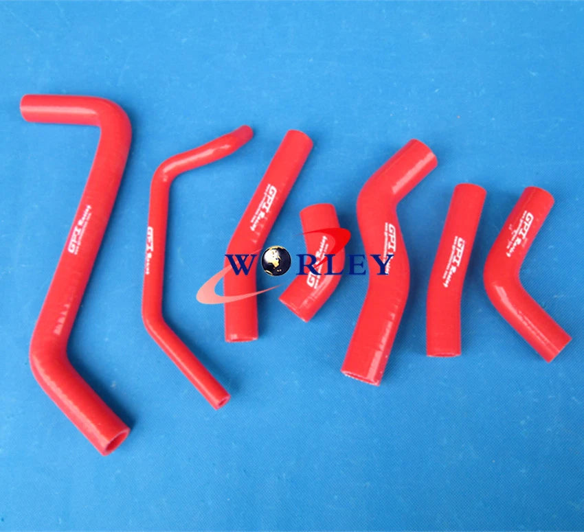 Silicone Radiator Hose for Kawasaki KX450F (2009–2015) - Red