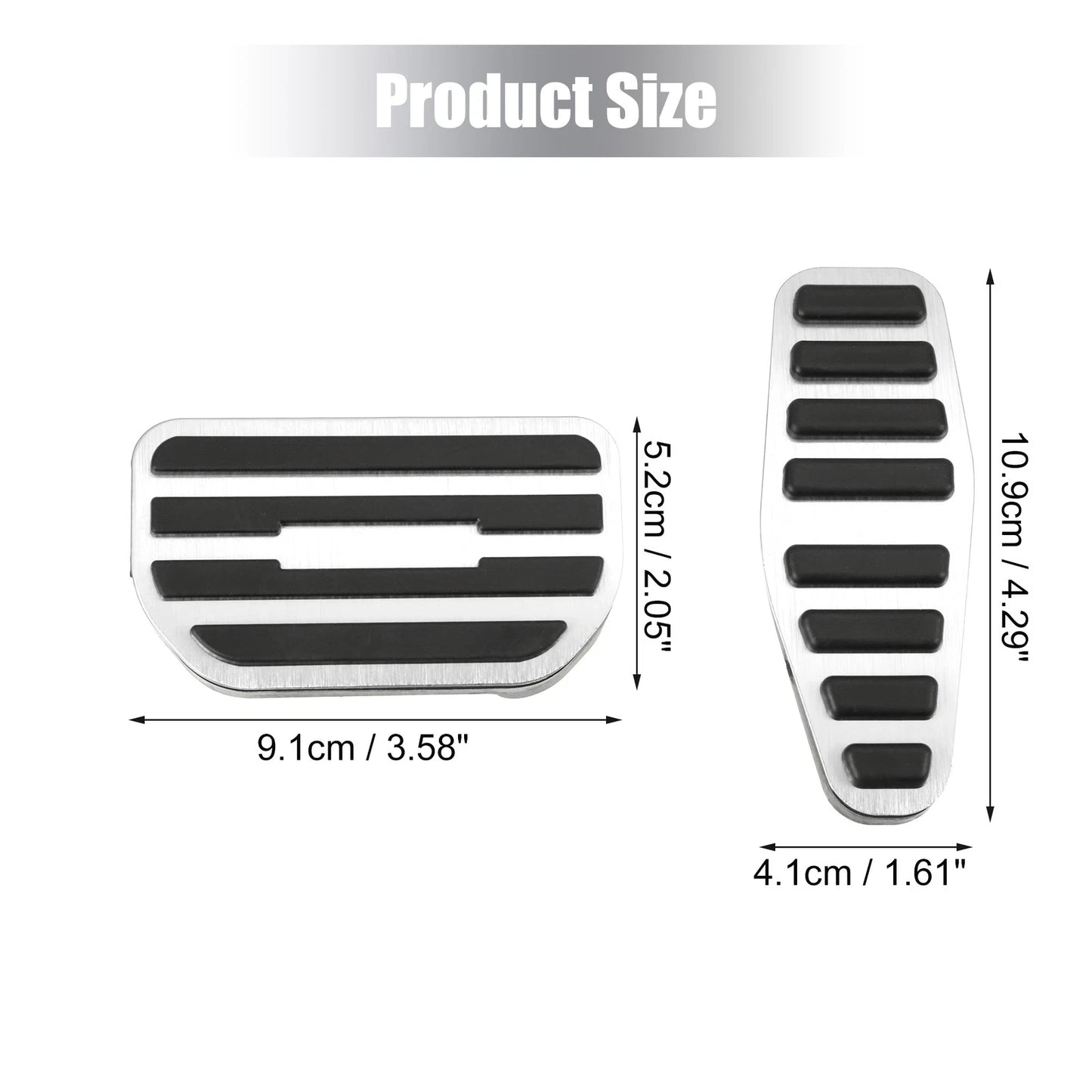 2pcs Gas Accelerator Brake Pedal Cover for Suzuki Jimny JB64W (2018–Present)