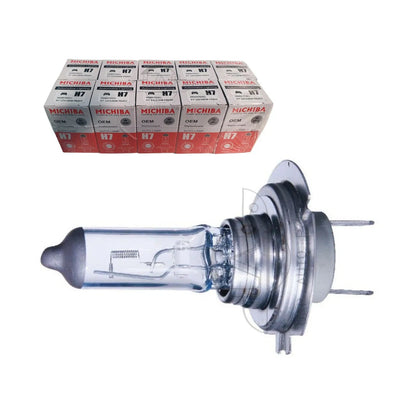 Set of 10 H7 Halogen Headlight Bulbs for Various Vehicles (12V 100W)