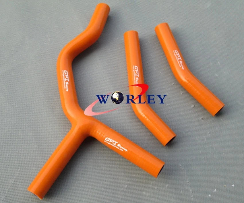 Silicone Radiator Hose for KTM 250SX 2003–2006 (Orange)