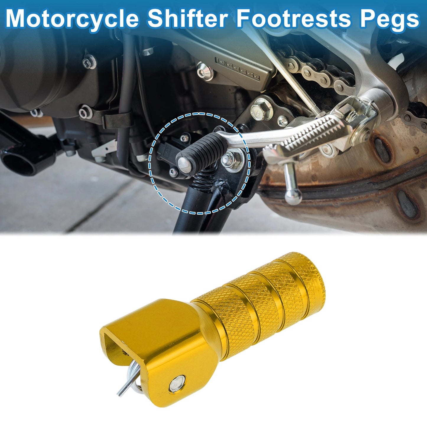 Cylinder Square Shifter Footrests Pegs for Suzuki RMZ
