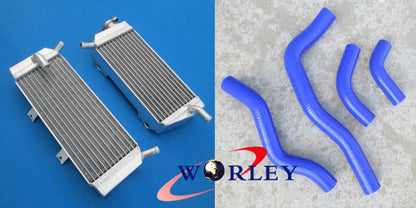 Aluminum Radiator with Red Hose for Honda CRF450X (2005–2016)