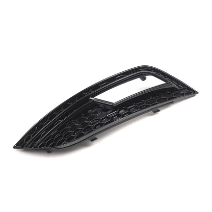 2X Front Bumper Fog Light Grille Cover with Chrome Ring for Audi A5 (2008–2011)