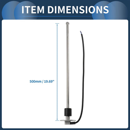 Fuel Sending Unit and Gauge Kit 240-33 Ohm 500mm for Boat Car Truck