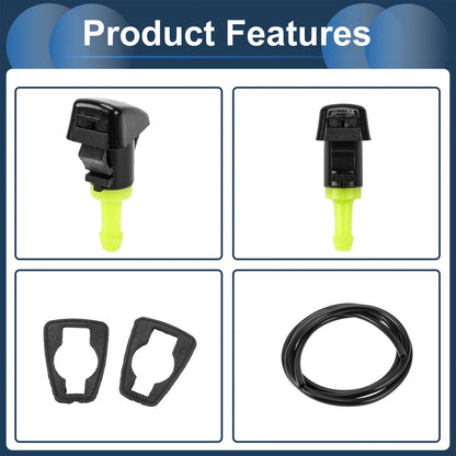 Windshield Washer Nozzle & Gasket for Dodge (2001-2006) - 1 Set