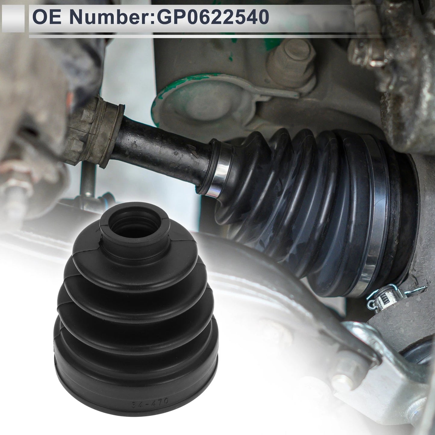 Inner CV Joint Boot Kit with Clamps for Mazda MPV (2004–2006) No.GP0622540