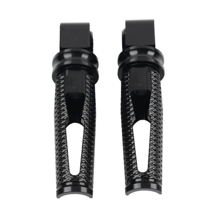 Black Passenger Rear Footrest Pegs for Kawasaki Z300 400 650 900 ZX6R (2015-2023)
