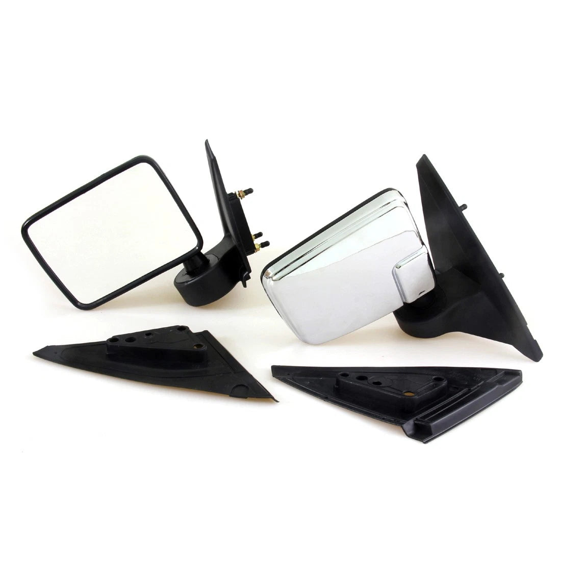 Chrome Door Mirror Pair for Mitsubishi L200 Triton (1986–1996)