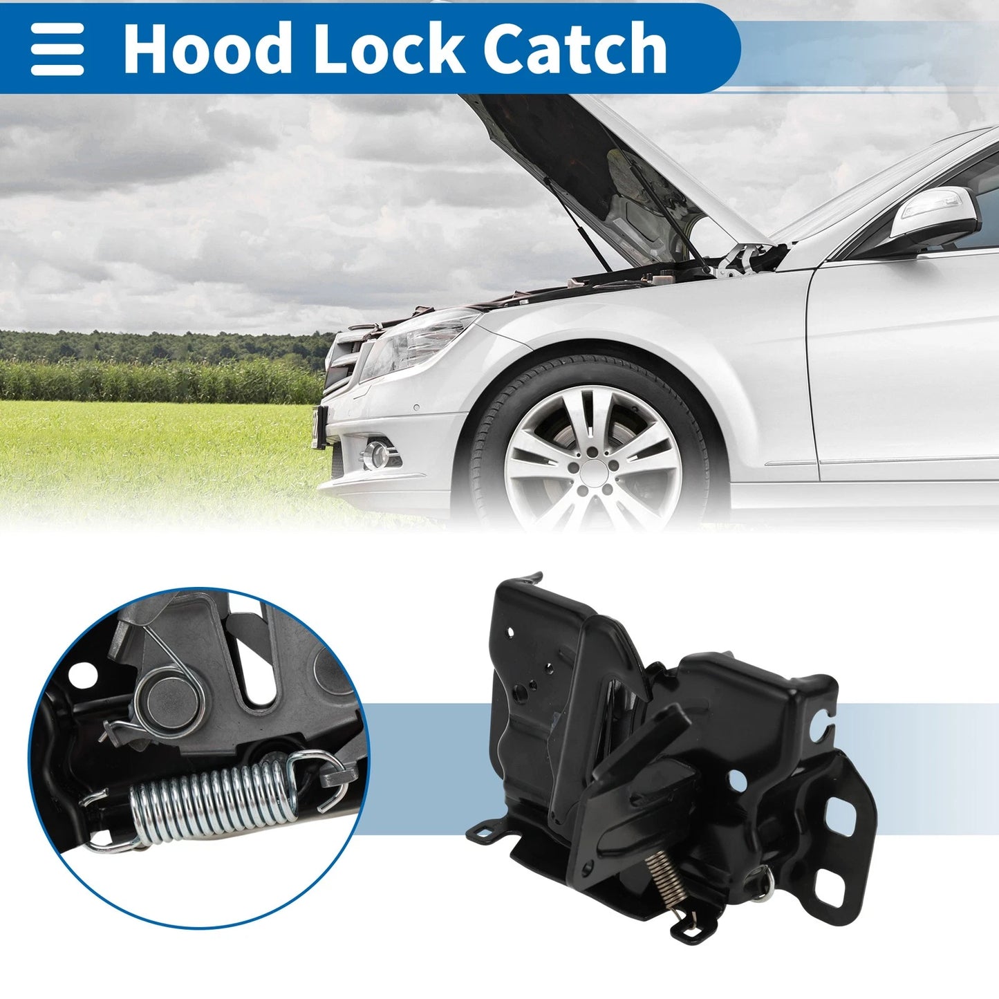 Hood Latch Assembly for Jeep Compass (2007–2010) No. 5160032AC