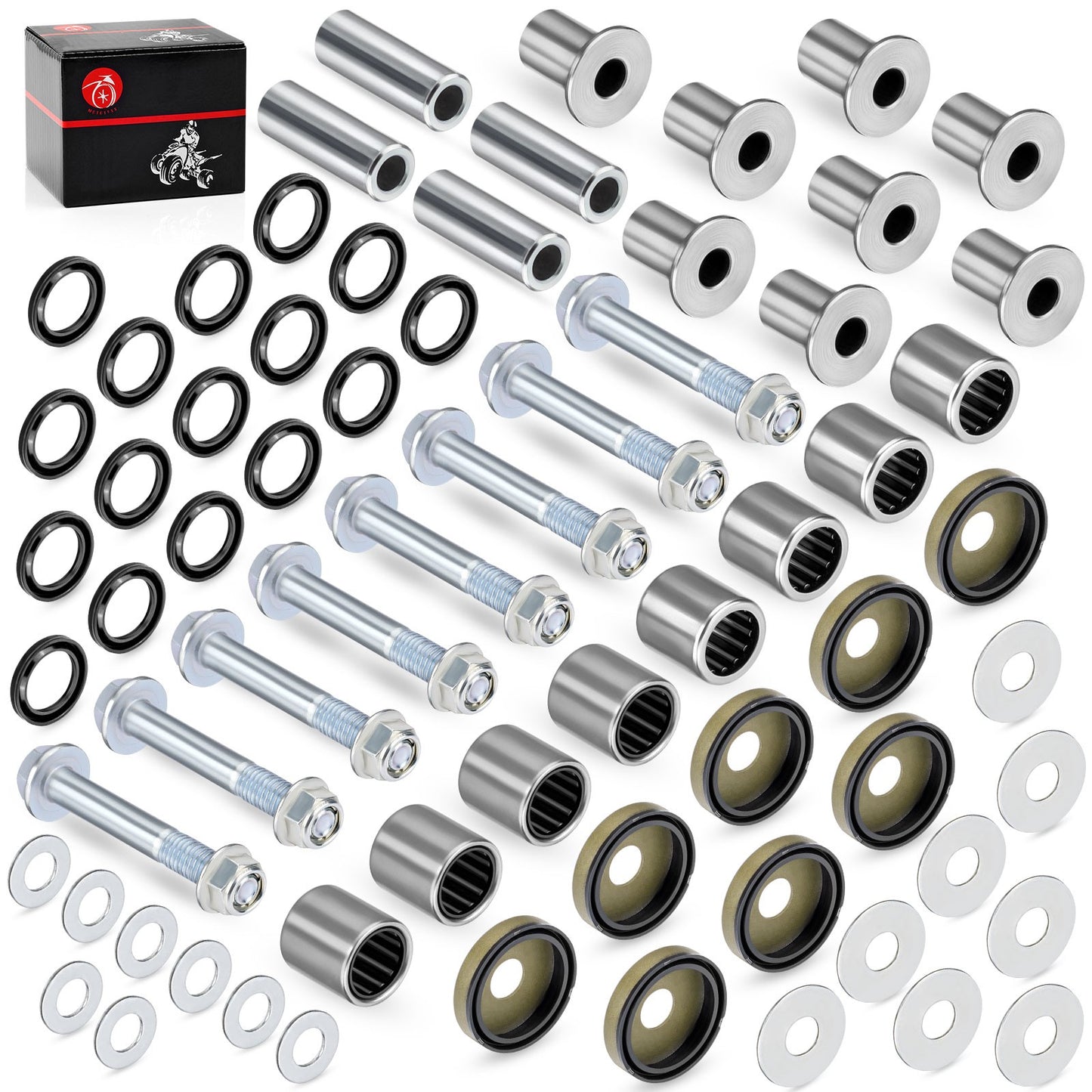 A Arm Bushing Set with Bolts for Suzuki LTZ400 (2003–2008)