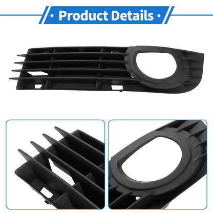 1pc Fog Light Grill for Audi A8 D3 (2005–2007) No. 4E0807681AD ABS