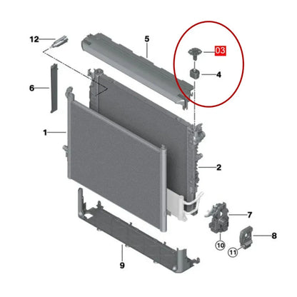Radiator Holder Clip for BMW G20 (2019-2023)