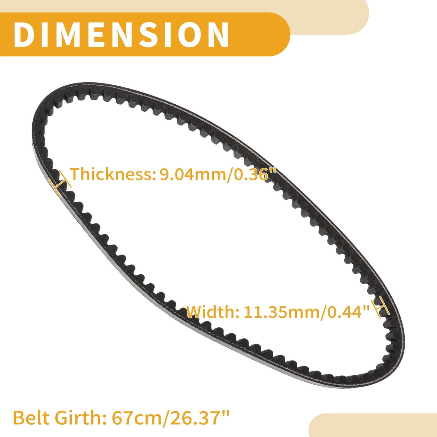 Drive Belt V-Belt No.3AA176410000 for Yamaha CS50 Jog R (2002–2015)