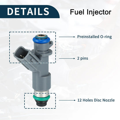 Fuel Injector 6 x No.16450-R70-A01 for Honda Accord (2008-2012)