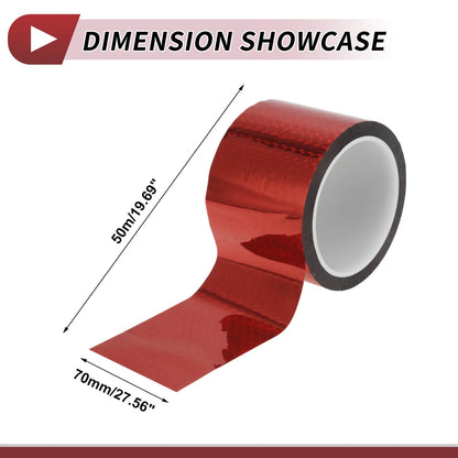 Pinstripe Tape 70mmx50m for Car Motorcycle Boat Laser Red (1 Pcs)