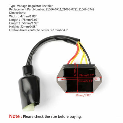 Voltage Regulator for Yamaha YFB250 Timberwolf YFM350 YFM400 (1991–2000)
