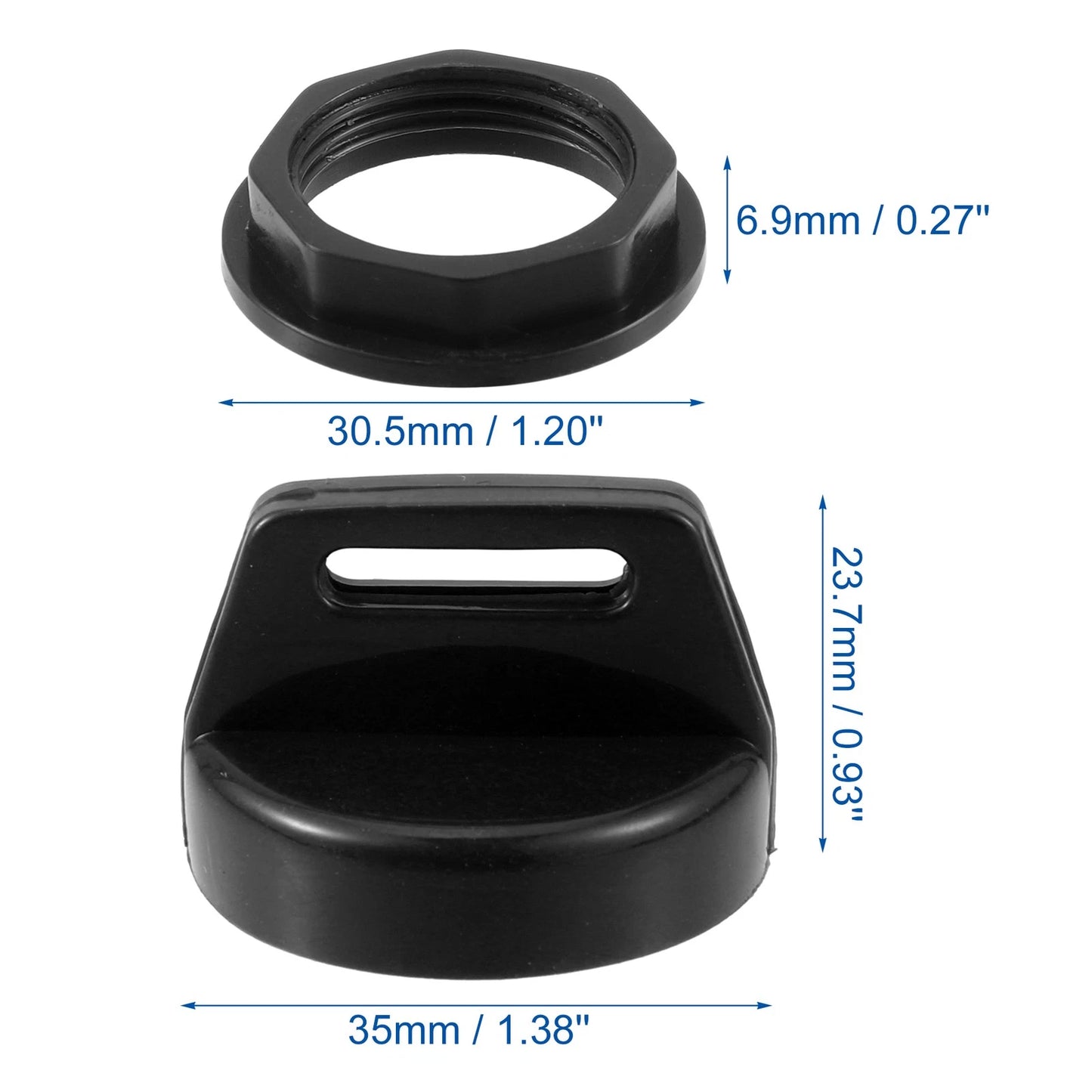 2X Ignition Key Cover Cap for Polaris Ranger Sportsman Scrambler (N/A)