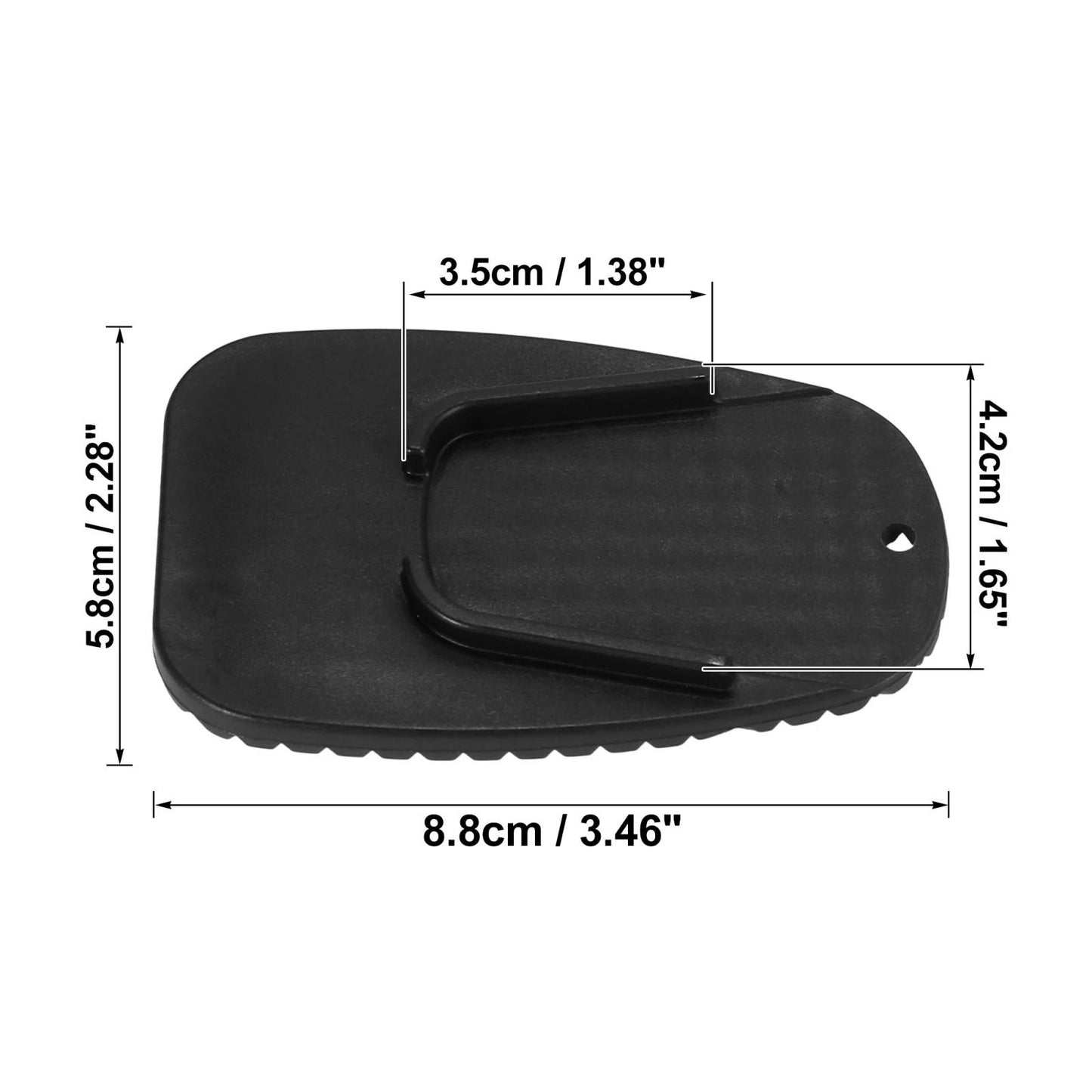 Set of 4 Kickstand Pads for Motorcycle (Universal Fit)