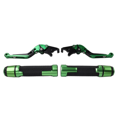 Set of 2 Green Brake Clutch Levers for Kawasaki ZX6R/ZX636 Z1000SX (2013–2023)